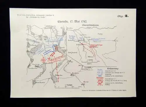 Graf Alfred von Schlieffen Gesammelte Schriften 2 Bde 1913 Karten vollständig