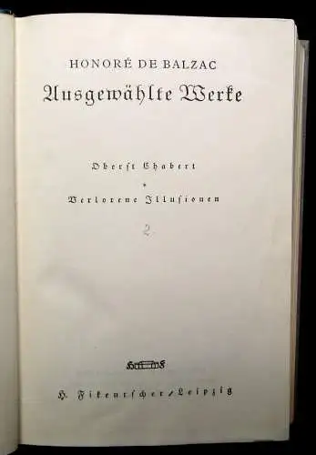 Balzac Ausgewählte Werke Band 1-5 komplett um 1925 Literatur Lyrik