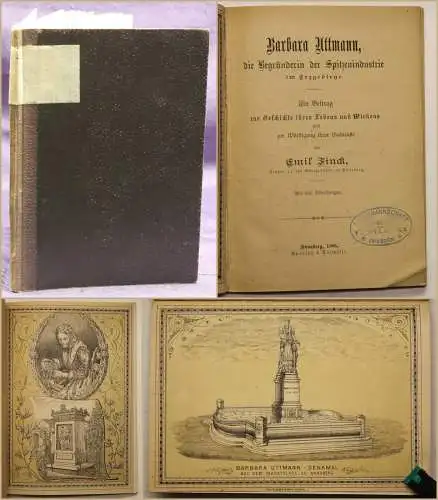 Finck Barbara Uttmann Begründerin der Spitzenindustrie im Erzgebirge 1886 sf