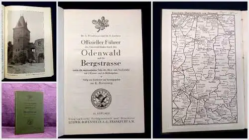 Windhaus, Anthes Offizieller Führer durch den Odenwald 1926 Guide Reiseführer mb