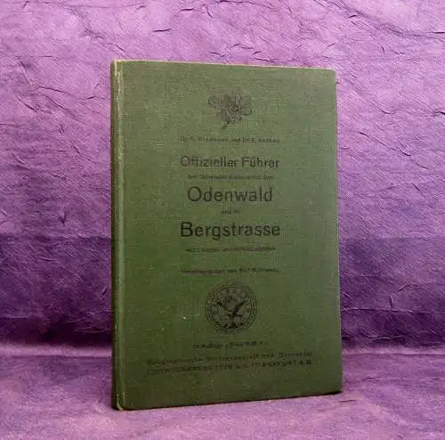 Windhaus, Anthes Offizieller Führer durch den Odenwald 1926 Guide Reiseführer mb