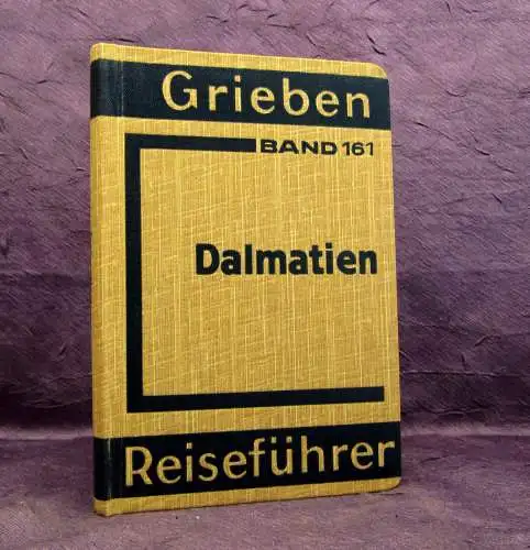 Grieben Reiseführer Bd 161 Dalmatien 1938 Guide Führer Reiseführer Ortskunde  mb