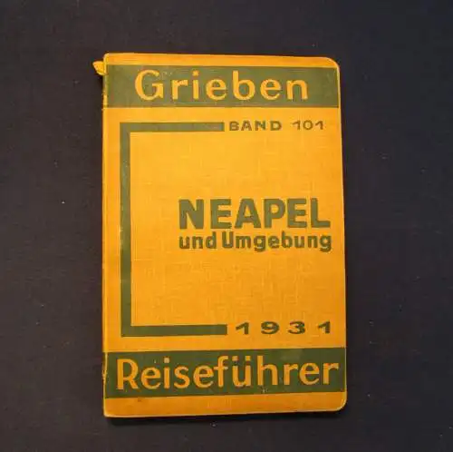 Grieben Reiseführer Bd 101 Neapel und Umgebung 1931 Guide Führer Reiseführer m