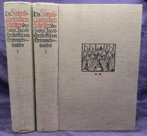 Die Simplicianischen Schriften des Hans Jacob Christoffel 2 Bände o.J. Roman js