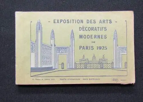 Seltenes Leporello "Exposition Des Arts"Decoratifs Modernes Paris 1925 Art Deco