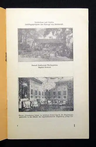 Knochs Opera Guide "Informator" Führer durch Schönbrunn um 1925 Reiseführer