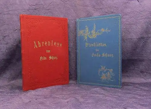 2 'Bde. "Frida Schanz" Vierblätter und Ährenlese 1898, 1899 Literatur