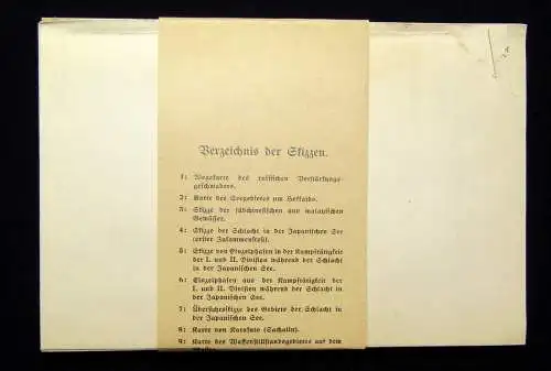 Kartenband apart zu Maltzahn Der japanisch-russische Seekrieg um 1915 39 Skizzen