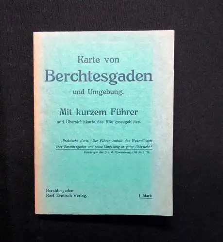 Karte von Berchtesgarden und Umgebung Mit kurzem Führer Übersichtskarte 1:25000