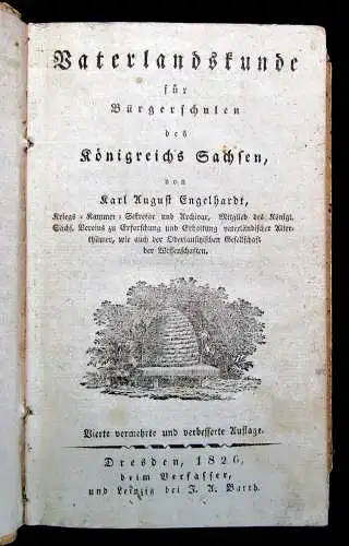 Engelhardt,August Vaterlandskunde für Bürgerschulen des Königreich Sachsen 1826