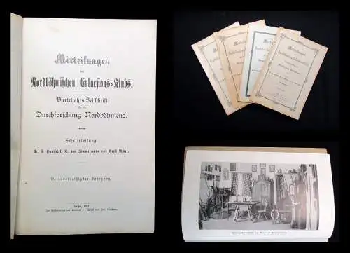 Reder Mitteilungen des Nordböhmischen Exkursions-Klubs Heft  1-4 1911 Geschichte