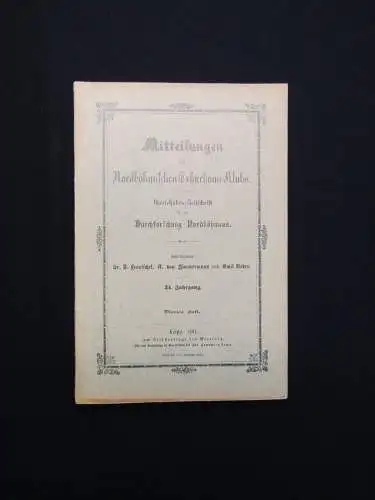 Reder Mitteilungen des Nordböhmischen Exkursions-Klubs Heft  1-4 1911 Geschichte