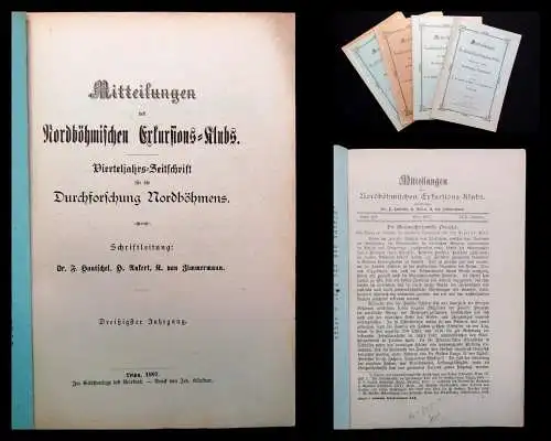 Mitteilungen des Nordböhmischen Exkursions-Klubs Heft  1-4 1907 Geschichte