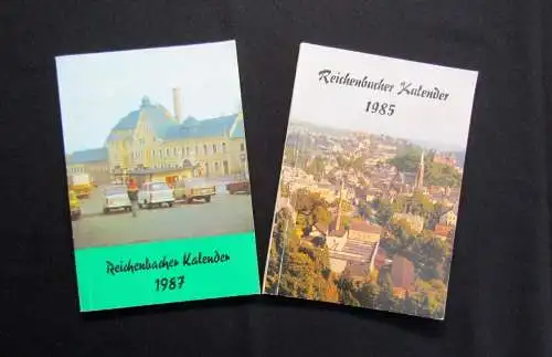 Reichenbacher Kalender 1985( 18.Jhg.) und 1987(20.Jhg.) Ortskunde Kalendarium