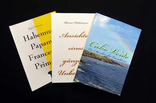 "Rainer Diekmann" 3x mit Autorenwidmung 2016 2013 2017 Romane Erzählungen