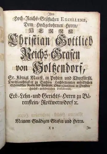 Hirschens  Gottfried Rohann Vom Herr gesegnete Amts-Arbeit 1746 Theologie