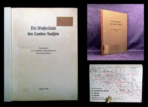 Die Wassersäulen des Landes Sachsen Verzeichnis Einzugsgebietsgrößen,Längen 1935