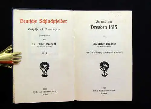 Brabant Deutsche Schlachtfelder Ereignisse und Wanderfahrten 1913 Geschichte