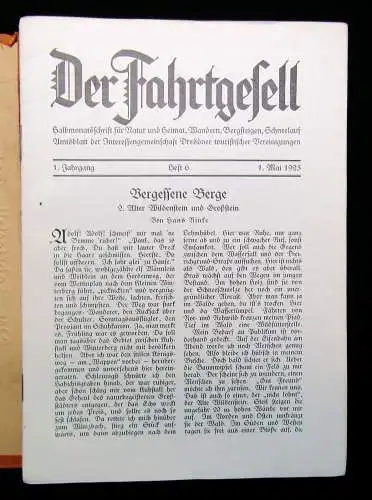 Rinke Der Fahrtgesell Halbmonatsschrift  Natur Heimat Hefte 1-21 komplett 1925