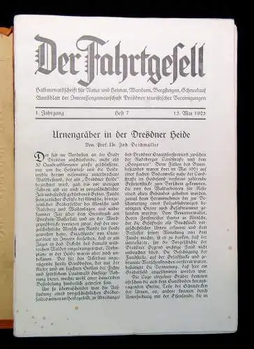 Rinke Der Fahrtgesell Halbmonatsschrift  Natur Heimat Hefte 1-21 komplett 1925