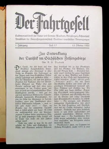 Rinke Der Fahrtgesell Halbmonatsschrift  Natur Heimat Hefte 1-21 komplett 1925