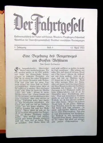 Rinke Der Fahrtgesell Halbmonatsschrift  Natur Heimat Hefte 1-21 komplett 1925