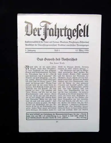 Rinke Der Fahrtgesell Halbmonatsschrift  Natur Heimat Hefte 1-24 komplett 1926