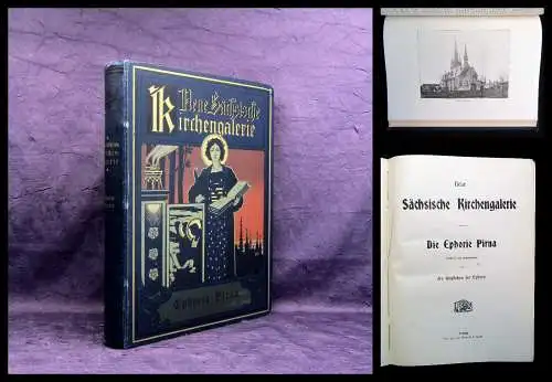 Buchwald Neue Sächsische Kirchengalerie Die Ephorie Pirna um 1904 Theologie