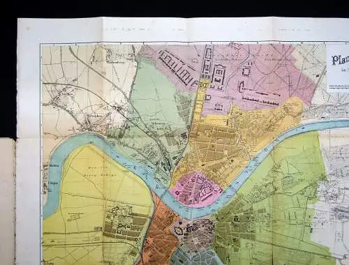 Kiesling Neuer Plan königl. Residenz-u. Hauptstadt  Dresden um 1875 sehr selten