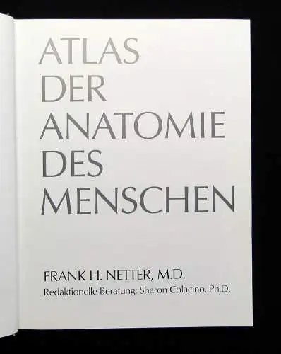 Netter Atlas der Anatomie des Menschen 1989 mit 514 Tafeln Medizin Lehramt Ärzte