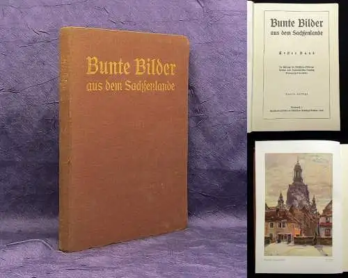 Pestalozzi-Verein Bunte Bilder aus dem Sachsenlande 1. Bd. apart 1925 Saxonica