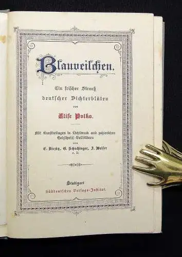 Konvolut 6 Bde. "Deutsche Dichtung" Gründerzeit um 1880 Goldschnitt dekorativ