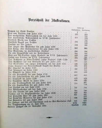 Lindau Geschichte der königl. Haupt- und Residenzstadt Dresden 1885 zahlr. Abb.