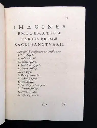 Bivero  Pedro de. Sacrum sanctuarium crucis et patientiae crucifixorum o.J.