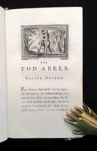 Gessner, Salomon Schriften. 5 Bände in 3.  1770 - 1772 Lyrik Literatur