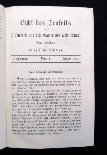 Delhez Licht des Jenseits oder Blumenlese aus dem Garten des Spiritismus 1866