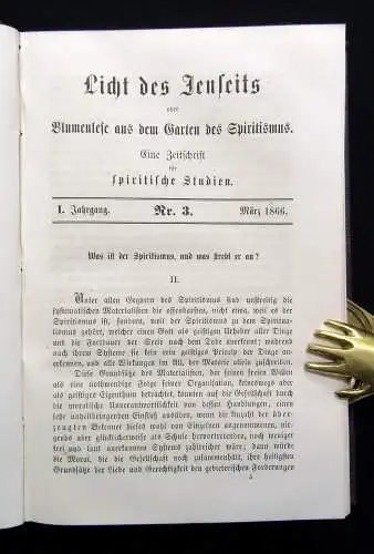 Delhez Licht des Jenseits oder Blumenlese aus dem Garten des Spiritismus 1866