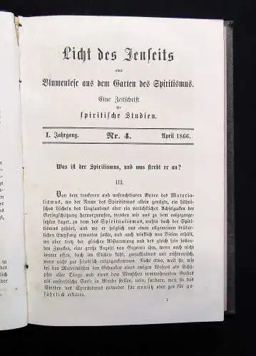 Delhez Licht des Jenseits oder Blumenlese aus dem Garten des Spiritismus 1866