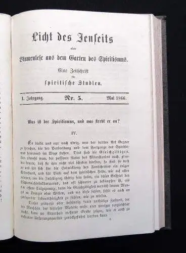 Delhez Licht des Jenseits oder Blumenlese aus dem Garten des Spiritismus 1866