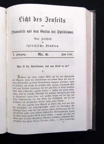 Delhez Licht des Jenseits oder Blumenlese aus dem Garten des Spiritismus 1866