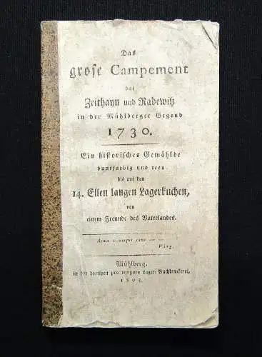 Das grose Campement bei Zeithayn und Radewitz in der Mühlberger Gegend 1730,1803