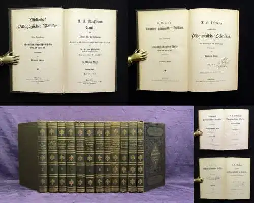 Bibliothek pädagogischer Klassiker 9 Bde.+3 Beigaben Mischaufl. 1888-1900 Lyrik