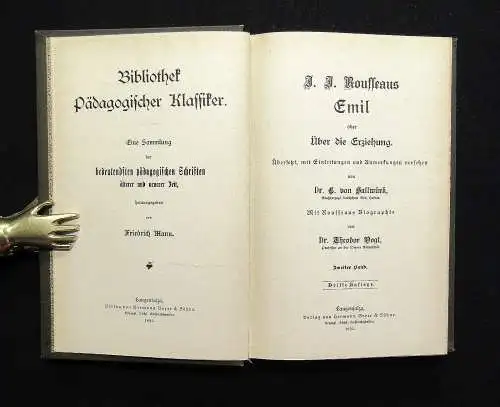 Bibliothek pädagogischer Klassiker 9 Bde.+3 Beigaben Mischaufl. 1888-1900 Lyrik