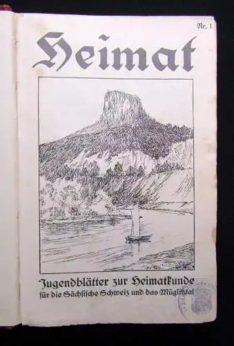 Heimat-Jugendblätter zur Heimatkunde für d. Sächsische Schweiz u. das Müglitztal