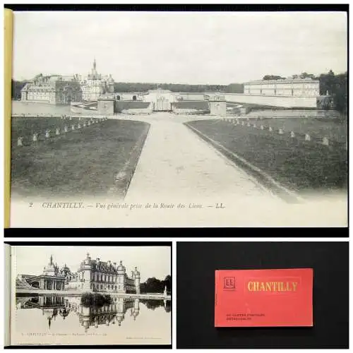 24 Cartes Postales Detachables Chantilly , 12 Postkarten von Chantilly um 1920