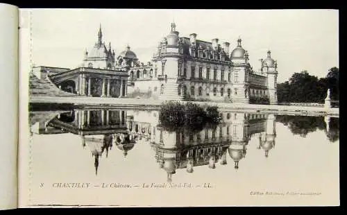 24 Cartes Postales Detachables Chantilly , 12 Postkarten von Chantilly um 1920