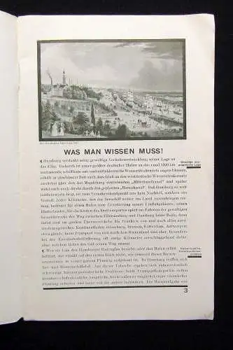 Botsch h. Dr. Kennst du den Hamburger Hafen? um 1930 *selten* Reederei Tourismus