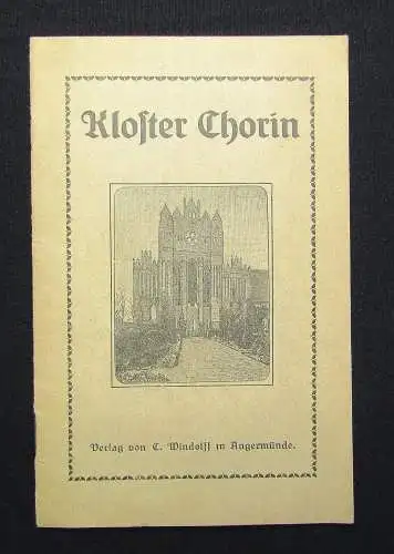 Marschner Karl, Kloster Chorin um 1900 Brandenburg Christentum Gotik Kultur