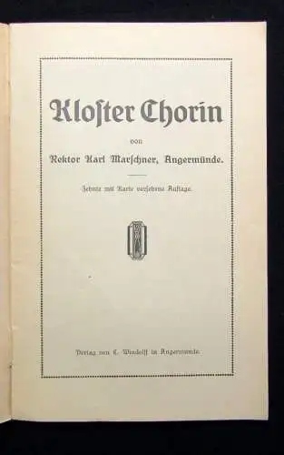 Marschner Karl, Kloster Chorin um 1900 Brandenburg Christentum Gotik Kultur