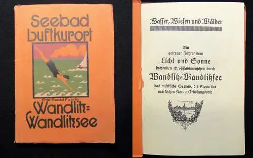 Seebad Luftkurort Wandlitz- Wandlitzsee um 1930 Ein getreuer Führer Tourismus